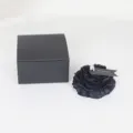Black peony scented candle variant with elegant gift box and aromatherapy label for romantic home decor - Black with Peony Embroidery