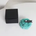 Blue peony scented massage candle with black gift box for romantic couple relaxation spa. - Silver-Plated Emerald Green
