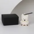Cute little bear shaped scented candle with black gift box home decor aromatherapy wax - Westie
