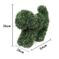 Realistic artificial boxwood dog topiary sculpture for garden and indoor decoration - Dog Ornament Style-J