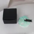 Scented peony flower low temperature wax candle for romantic couples adult flirting game. - Silver-Plated Mint Green