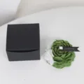 Peony scented candle gift set with black box, perfect for romantic home decor and relaxation. - Gold Foil Grass Green