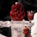 Dark red cupid angel scented dripping wax candle romantic mood decor romantic gift 1pc - Shell Angel
