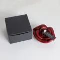 Low temperature peony candle for romantic adult use with black gift box and floral design - Lip Rose