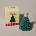 Christmas tree scented candle with gift box holiday home decor and romantic party gift - Low Temperature Snow Peak Christmas Tree