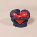 Gothic heart and snake scented candle, creative romantic wax drip candle for home decor. - Snake and Heart