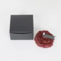 Burgundy peony scented candle with black gift box, romantic low temperature massage wax. - Gilded Red