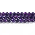 Hoogwaardige geoptimaliseerde paarse charoiet ronde kralen voor het maken van DIY sieraden - 4mm (Ongeveer 90 stuks/Streng) / Paars