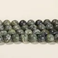 Natuurlijke groene zebra jaspis ronde kralen voor DIY sieraden armbanden maken - 6mm / Natuurlijke Groene Zebra Jaspis