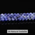 High quality 5A grade natural blue sodalite gemstone beads for DIY jewelry crafts - 6mm (Approx 60pcs) / 5A Grade Natural Sodalite