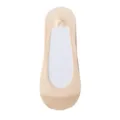 Women Nude Ice Silk Invisible Boat Socks, Summer Low Cut Anti Slip Short Socks Basic Style - Nude