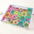 Magic rainbow spring toy box colorful plastic shape set for kids stress relief gift - Colorful