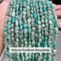 Natürliche Amazonit unregelmäßige lose Perlen für DIY Schmuckherstellung Armbänder - Natürlicher Unregelmäßiger Amazonit / 6-8mm