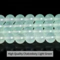 High quality light green chalcedony round loose beads for DIY jewelry making accessory - 12mm/Approx 31pcs / Treated High Quality Light Green Chalcedony