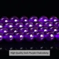 High-quality deep purple chalcedony round beads for DIY jewelry making accessories - 6mm/Approx 60pcs / Deep purple