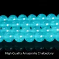 High quality Amazonite color chalcedony round beads for DIY jewelry making accessories - 4mm/Approx 90pcs / Multicolor