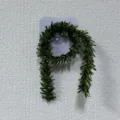 Dettaglio della vite decorativa in raffia verde per confezioni di fiori e regali DIY. - Larghezza 2CM / Verde