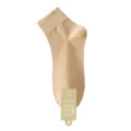 Calcetines cortos transpirables de color sólido para hombre, calcetines de algodón cómodos. - Caqui