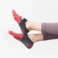Professional non-slip five-toe yoga socks for women, breathable pilates fitness floor socks - One Size / Rose Red