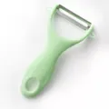 Stainless Steel Fruit Vegetable Peeler Light Green Kitchen Gadget Easy Grip Tool - OPP Bag / Nordic Green