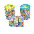 Juguete educativo rompecabezas cilindro matematico numeros rotativos para ninos novatos - Cubo mágico de números en rombo
