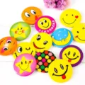 Cute Smiley Face Tinplate Badge Cartoon Brooch Pin Colorful Cute Apparel Bag Decoration - Mixed Smiley Faces (45mm) / Bag Packaging / Random Mixed Colors