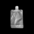 Busta campione cosmetico da viaggio con tappo beccuccio bianco, contenitore liquido portatile. - Stile Coperchio a Vite - Grande 100ml