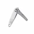 Portable stainless steel nail clipper with nail file and keyring design for daily use - Slanted Nail Clipper