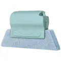 Handheld Window Groove Cleaning Brush with Replacement Scouring Pad for Tracks Sill - Blue