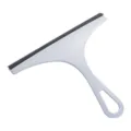 White window squeegee glass wiper cleaning tool with rubber blade and hanging hole handle. - Squeegee / Nordic Blue