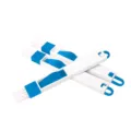 Multifunctional window groove cleaning brush set, white and blue plastic track gap cleaner tool - Blue