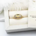 Eleganter vergoldeter Kupferring mit Mikro-Pavé und leerer DIY-Perlenfassung für DIY - Voll Zirkonia Stern (11mm) / 11mm Leere Schale / Gold
