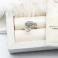 Silberner Sternring mit Zirkonia-Mikropavé und DIY Perlenfassung, verstellbares Design - Feder-Stil / 15mm Leere Schale / Silber