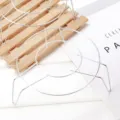 Grille de cuisson vapeur ronde en acier inoxydable avec pieds hauts pour autocuiseur - Simple Couche Pied Haut / Argent
