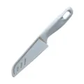 Portable stainless steel fruit knife with protective sheath, light blue kitchen gadget. - About 20cm / Blue