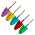 Colorful mini gardening shovel set with wooden handle for succulent planting and transplanting. - Gardening Trowel (Random Color)