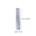 Silver metallic PP mesh ribbon roll for Christmas tree decoration, 53cm x 8cm size - 50cm x 10 Yards / Silver