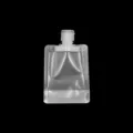 Borsa da viaggio in plastica trasparente, contenitore cosmetico ricaricabile con coperchio a scatto - Modello con tappo a scatto - Medio 50 ml