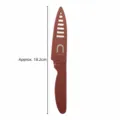 Portable stainless steel fruit knife with protective sheath for kitchen and home daily use. - Portable Fruit Knife / Burgundy