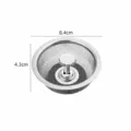 Stainless Steel Kitchen Sink Strainer Mesh Basket with Handle Drain Filter 8.4x4.3cm Tool - Handheld Strainer