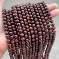 Natural 7A grade red tiger eye round stone beads for DIY jewelry making and bracelets - 10mm (37 Pieces/String) / 5A Natural Red Tiger Eye