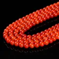 6mm natural South Red Agate round loose beads for DIY jewelry making and craft projects - Enhanced Nanhong Agate (Approx 47 Pieces) / 8mm