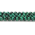 Perles rondes en œil de tigre vert de qualité 5A pour la création de bijoux DIY - 4mm environ 90pcs / Vert Amélioré 5A