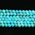 Rows of 7A natural turquoise round beads for jewelry making DIY - 2mm approx 180pcs / 7A Natural Turquoise