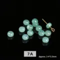 Cuentas redondas de jadeíta verde aceite natural, aprox. 3-4x5,5 mm, para bisutería - Cuenta de Ábaco (JDYGD131) / 3-4*5.5mm / Verde Aceitoso (7A)