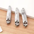 Stainless steel angled nail clipper for home manicure, sharp and durable nail cutter. - Slanted Nail Clipper