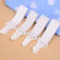 4 pack white bed sheet fastener clips elastic suspenders non slip holder for mattress cover - Pack of 4 / White