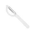 White stainless steel vegetable peeler kitchen tool for potato apple fruit slicing and peeling. - White Style