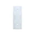 White plastic power strip holder wall mount punch free cable organizer socket fixator - Square Style