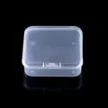 Transparent plastic small square storage box, ideal for jewelry, hardware, and small parts. - Small Square Box 6.5x6.5x2cm